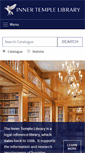 Mobile Screenshot of innertemplelibrary.org.uk