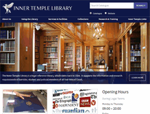 Tablet Screenshot of innertemplelibrary.org.uk